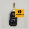 Casing Kunci Lipat Flip Key Toyota, Fortuner, Innova, Yaris, Vios. 3 Tombol.